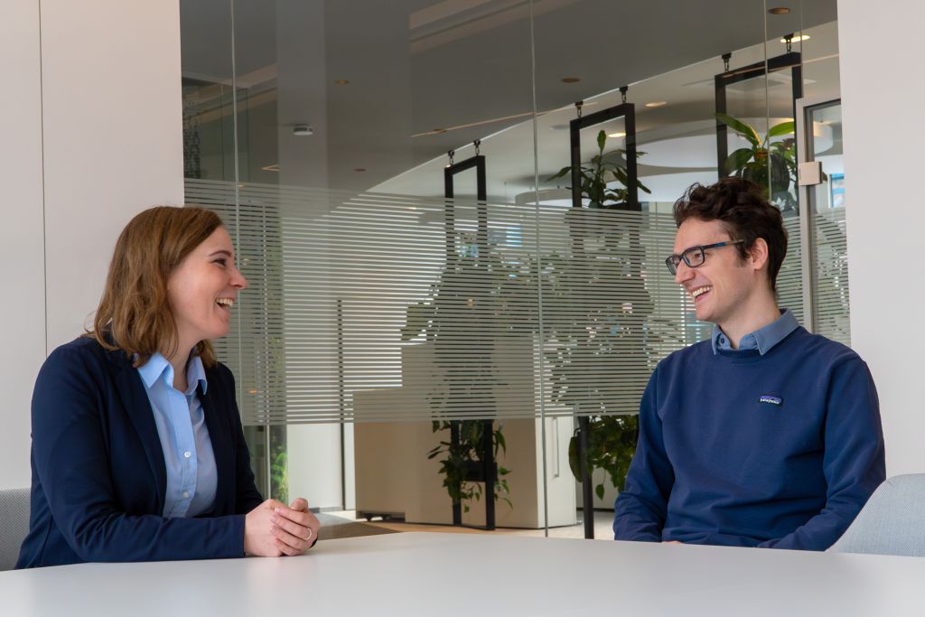 Verena Kienel und Lars von Danwitz standen ECOreporter anderthalb Stunden Rede und Antwort. / Foto: Ökoworld
