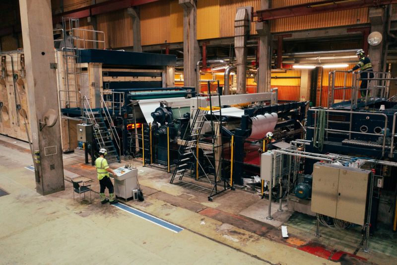 Die Produktionshalle von RenewCell / Foto: Henrik Bodin
