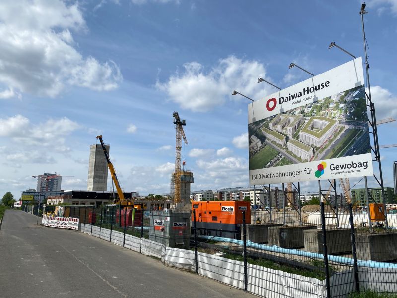Gewobag baut ein nachhaltiges Zukunftsquartier in Berlin-Lichtenberg mit 1.500 Wohnungen in recycelbarer Modulbauweise. Fertigstellung 2026. / Foto: Unternehmen