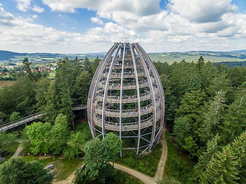 Unternehmen im Fonds: Erlebnis Akademie (Baumwipfelpfade), Sonova (Hörhilfen). / Fotos: Unternehmen