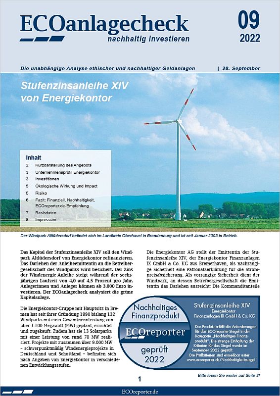 Lesen Sie hier den ECOanlagecheck im PDF-Format.