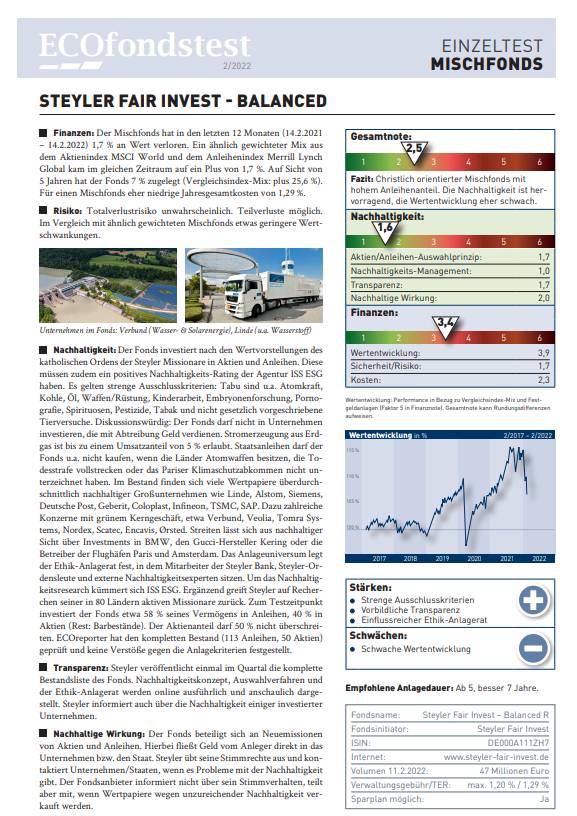 Der Fondstest als PDF (bitte anklicken)
