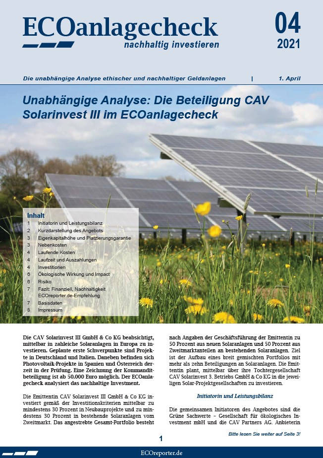 Lesen Sie hier den ECOanlagecheck als PDF.