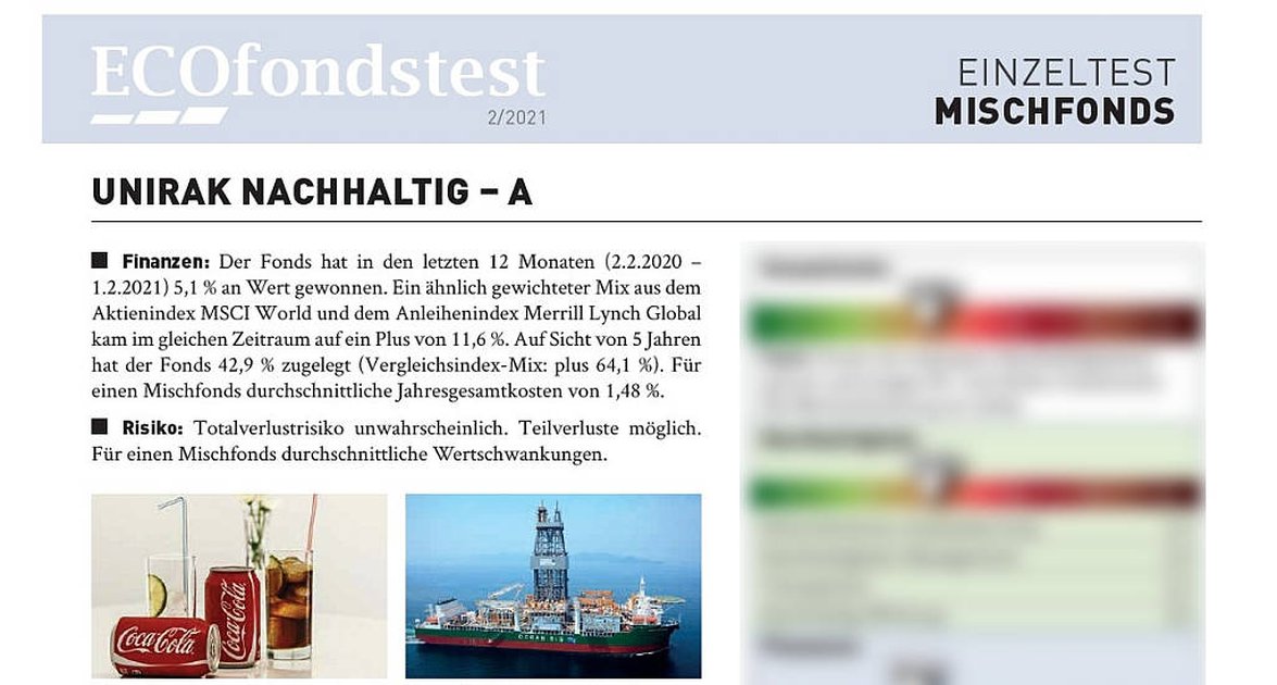 Unirak Nachhaltig Net A